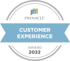 Pinnacle Customer Experience Award 2022 image.