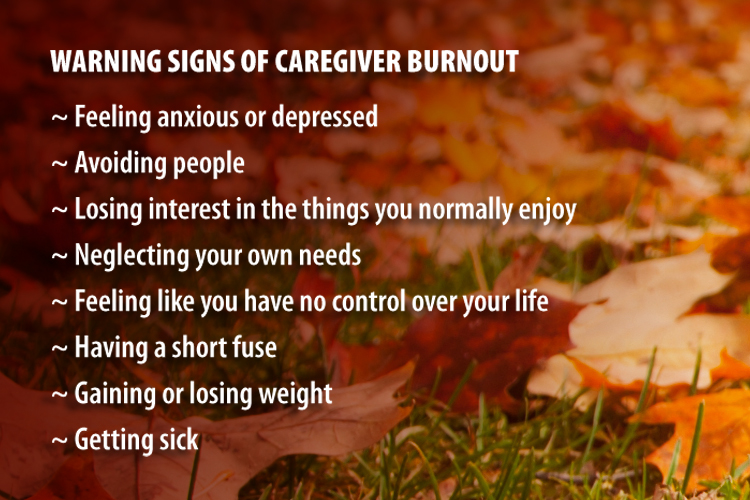 Warning signs of caregiver burnout