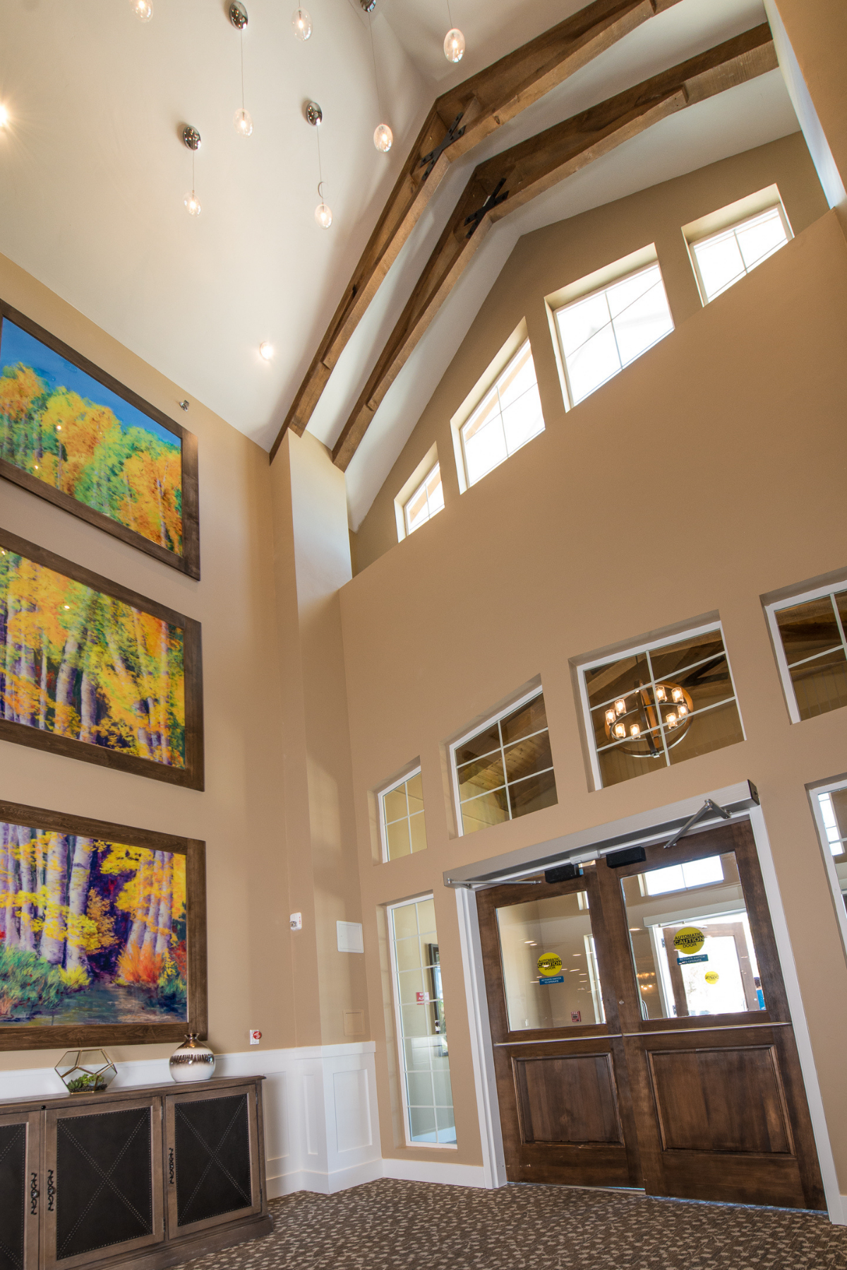 interior of entrance with high ceilings portrait