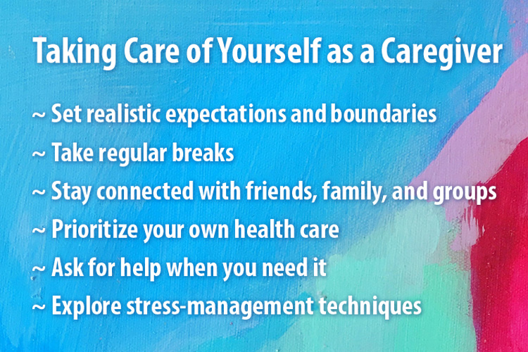 capella of grand junction taking care of myself as caregiver list