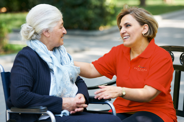cappella of grand junction rhythms home care person with client