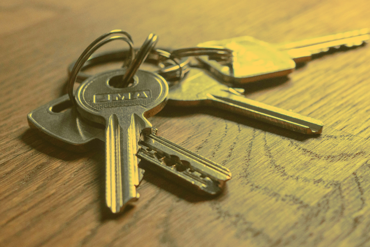 sets of keys on a table