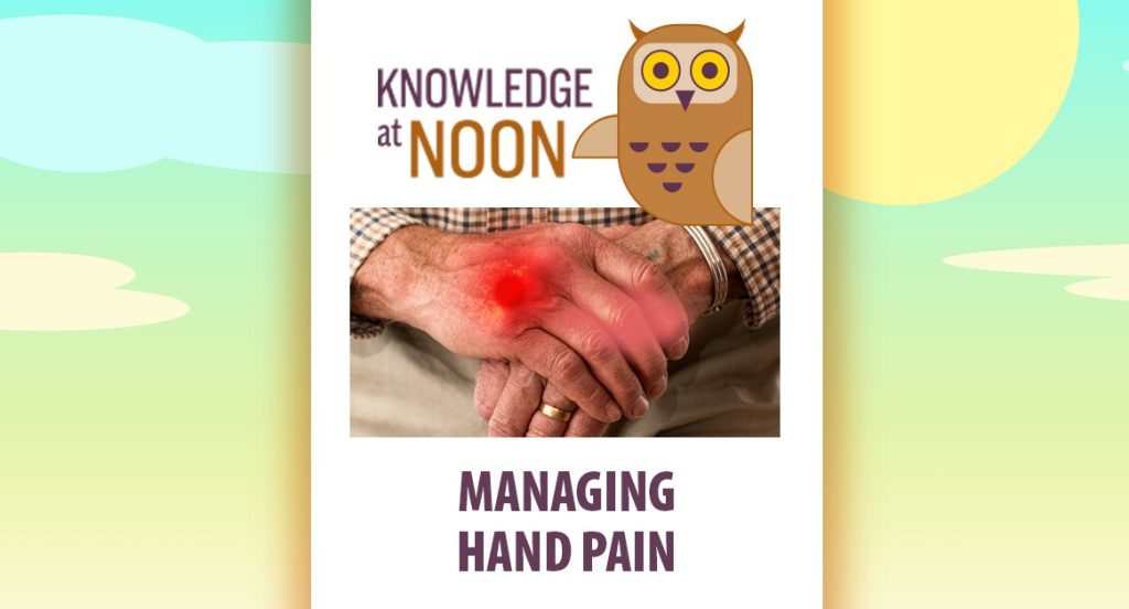 cgj kan managing hand pain