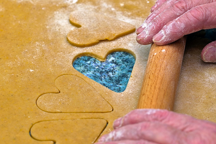 cappella of grand junction senior hands rolling cookie dough with rolling pin